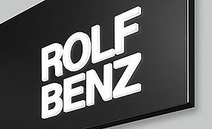 Illuminated advertising systems for Rolf Benz